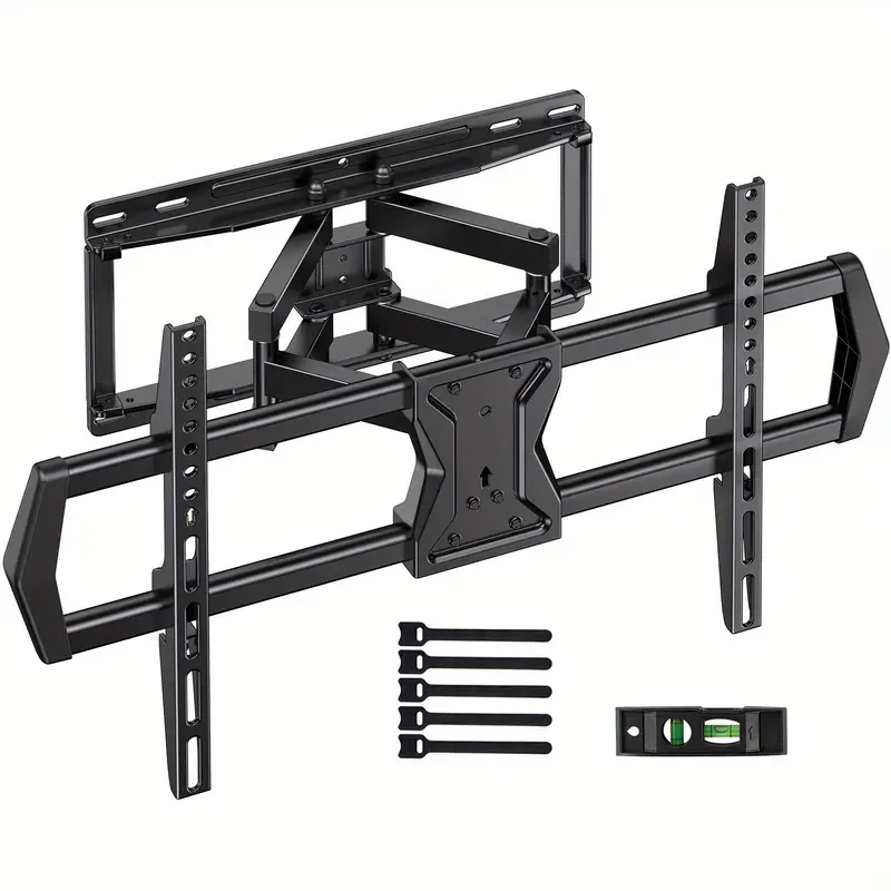 Full Motion TV Wall Bracket for most 37-75 inch TVs, up to VESA 600x400mm, up to 100 lbs, Wall Bracket with Double Articulated Arms, Multi-Purpose TV Cabinet, Super Sturdy TV Cabinet, Six Arm TV Cabinet